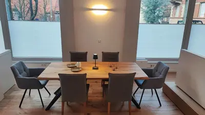 Ein Sitzbereich in der Unterkunft Moderner Luxus in barockem Gewand