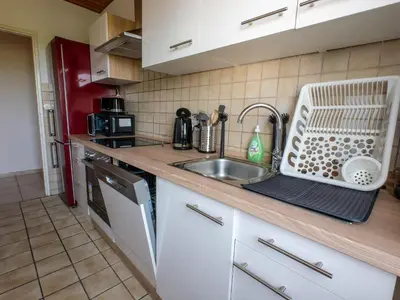 Küche/Küchenzeile in der Unterkunft bookandstay24 com Rossdorf - Gundernhausen bei Darmstadt, Frankfurt, Rhein Main Gebiet