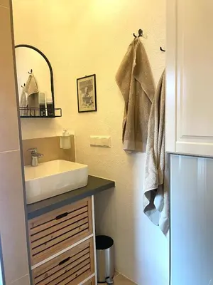 Ein Badezimmer in der Unterkunft Traumhaftes Tiny Apartment