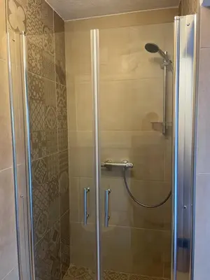 Ein Badezimmer in der Unterkunft Traumhaftes Tiny Apartment
