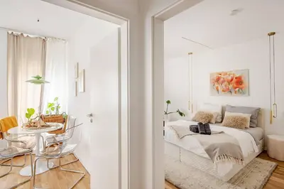 Ein Sitzbereich in der Unterkunft Modernes Designer Loft mit Flair in Hochheim & Tiefgarage
