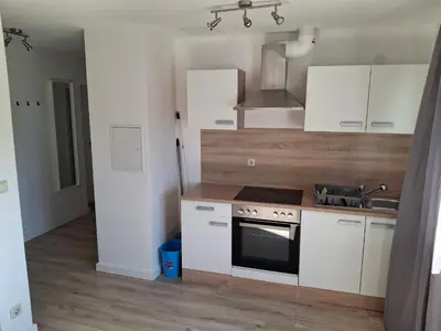 Küche/Küchenzeile in der Unterkunft Apartmenthaus Edingen