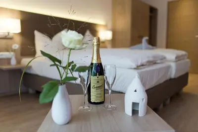 Getränke in der Unterkunft Landhotel im Klostereck