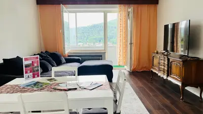 TV/Unterhaltungsangebot in der Unterkunft Panorama-Perle I 3-Zimmer-Wohnung mit Aussicht