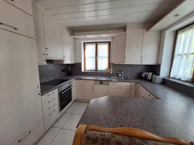 Küche/Küchenzeile in der Unterkunft Ferienwohnung in Zaberfeld
