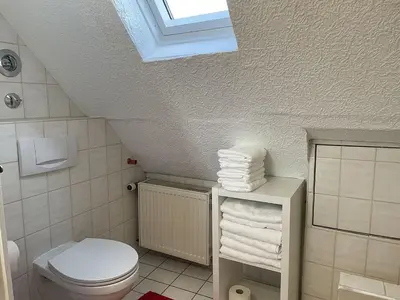 Ein Badezimmer in der Unterkunft gemütliche Ferienwohnung an der Enz