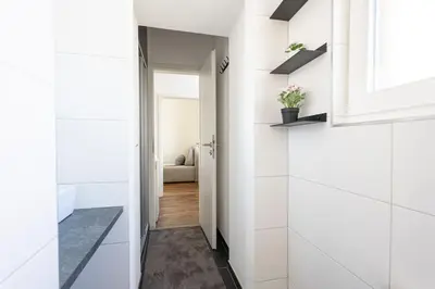 Küche/Küchenzeile in der Unterkunft Top Moderne 2 Zimmer Wohnung
