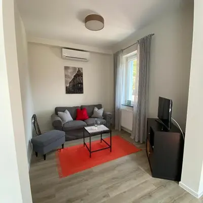 TV/Unterhaltungsangebot in der Unterkunft Ferienwohnung Leinbaum