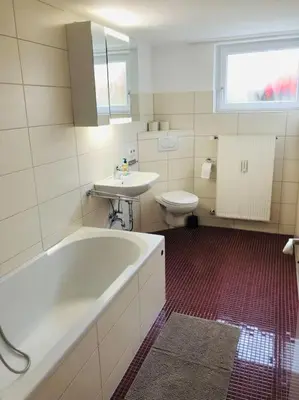 Ein Badezimmer in der Unterkunft Wohnung in Oberriexingen