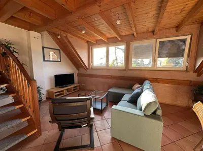 TV/Unterhaltungsangebot in der Unterkunft Ferienwohnung Lisa 95qm, angenehm ruhig