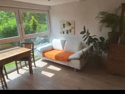 Ein Sitzbereich in der Unterkunft Haus oberotterbach