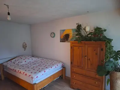 Ein Bett oder Betten in einem Zimmer der Unterkunft Haus oberotterbach