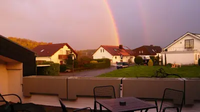 Das Gebäude in dem sich die Ferienwohnung befindet