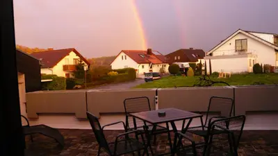Das Gebäude in dem sich die Ferienwohnung befindet