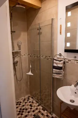 Ein Badezimmer in der Unterkunft Traumfänger