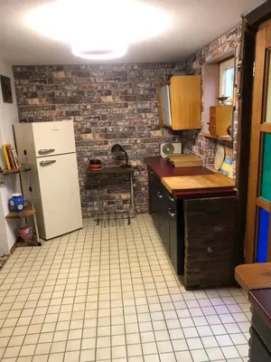 Küche/Küchenzeile in der Unterkunft Ferienwohnung Zentral