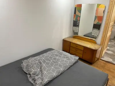 Ein Bett oder Betten in einem Zimmer der Unterkunft Cozy Tiny House mit WLAN & Sauna