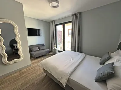Ein Bett oder Betten in einem Zimmer der Unterkunft Motel Living Walldürn