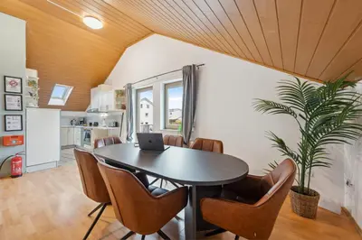 Küche/Küchenzeile in der Unterkunft Mozartshomes#3 2,5 Rooms 6 Beds in Löchgau