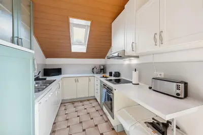 Küche/Küchenzeile in der Unterkunft Mozartshomes#3 2,5 Rooms 6 Beds in Löchgau