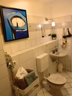 Ein Badezimmer in der Unterkunft ZEN Apartment - Garage - Smart TV - Kitchen