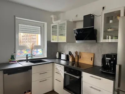 Küche/Küchenzeile in der Unterkunft Gartenapartment 1