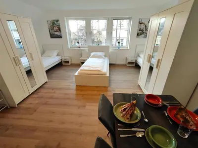 Ein Bett oder Betten in einem Zimmer der Unterkunft ACR-Accommodations, Gästezimmer, Monteurunterkünfte
