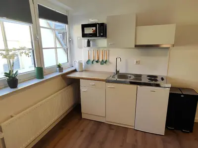 Küche/Küchenzeile in der Unterkunft ACR-Accommodations, Gästezimmer, Monteurunterkünfte