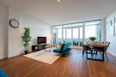 Ein Sitzbereich in der Unterkunft SCHLOSSBERG RESIDENCES - 3 Glocken Luxury PENTHOUSE-Apartments