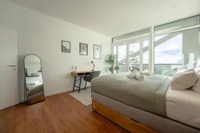 Ein Sitzbereich in der Unterkunft SCHLOSSBERG RESIDENCES - 3 Glocken Luxury PENTHOUSE-Apartments