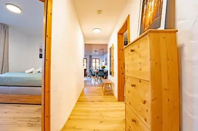 Ein Bett oder Betten in einem Zimmer der Unterkunft SCHLOSSBERG RESIDENCES - Design-Apartments im Herzen der Pfalz