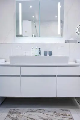 Ein Badezimmer in der Unterkunft Kleiner Rosengarten