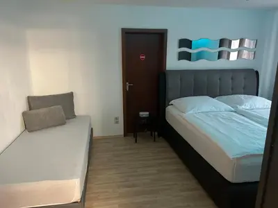 Ein Bett oder Betten in einem Zimmer der Unterkunft Ferienwohnung Schwarzwald