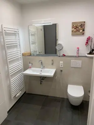 Ein Badezimmer in der Unterkunft Klimatisierte Wohnung