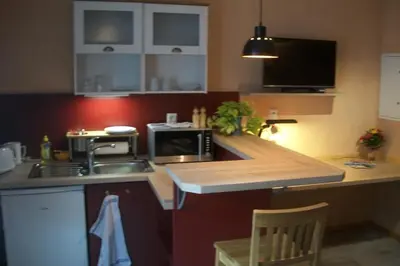 Küche/Küchenzeile in der Unterkunft Boardinghouse Remchingen Baan Arun
