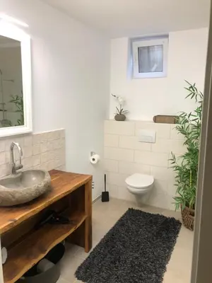 Ein Badezimmer in der Unterkunft Betzebud