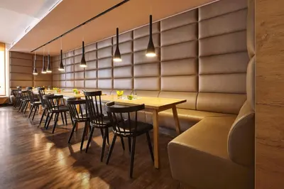 Ein Sitzbereich in der Unterkunft Hotel Goll Pforzheim-Niefern