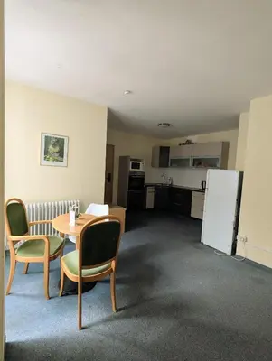 Küche/Küchenzeile in der Unterkunft City Rooms Rastatt