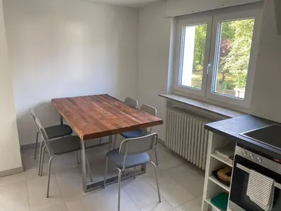 Küche/Küchenzeile in der Unterkunft City Rooms Tamm