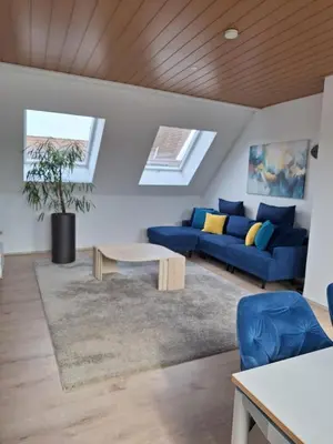 Ein Sitzbereich in der Unterkunft Zentrale Fewo zwischen Heidelberg und Mannheim
