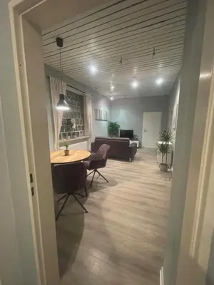 Ein Sitzbereich in der Unterkunft Unique loft for 8