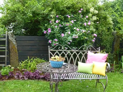 Ein Garten an der Unterkunft Winzerlodge, Wohnung Muskateller