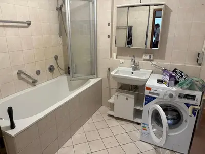 Ein Badezimmer in der Unterkunft Monteurwohnung und Ferienwohnung Philippsburg