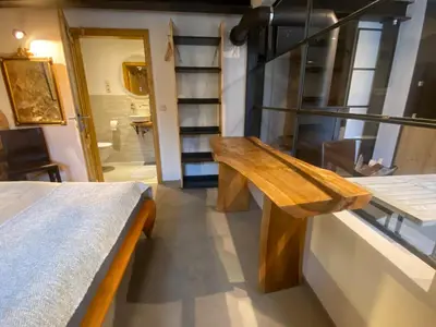 Ein Bett oder Betten in einem Zimmer der Unterkunft Mauersegler