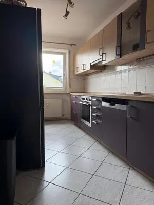 Küche/Küchenzeile in der Unterkunft Monteur- und Ferienwohnung Hemsbach