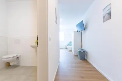 Ein Badezimmer in der Unterkunft N8 - Business-Appartment-Hotel by Villa Dörr