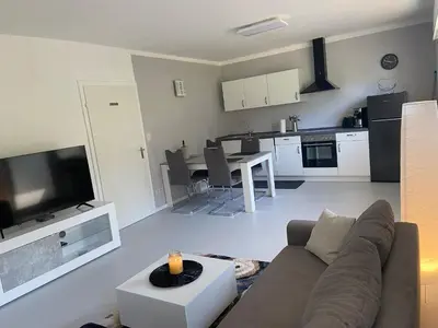 Küche/Küchenzeile in der Unterkunft Ferienhaus Mayer Dahn Wohnung Neven