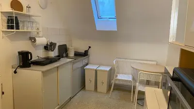 Küche/Küchenzeile in der Unterkunft Bolt & Break WHG 3