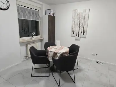 Ein Sitzbereich in der Unterkunft Apartment in Mannheim