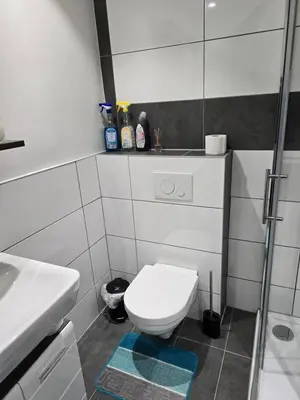 Ein Badezimmer in der Unterkunft Apartment in Mannheim